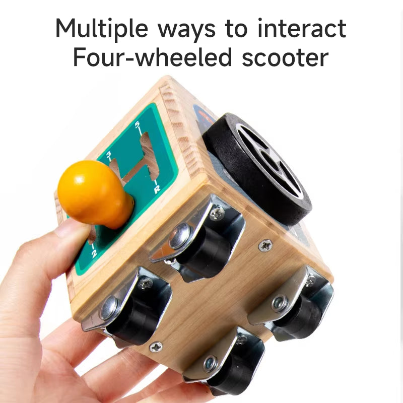 Montessori Baby Busy Ball-Hand Grab Ball Vehicle Tool Car Cube Polyhedral Six-Sided Toy Educational Learning Busy Bus Toys Game