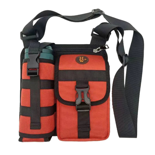 Water Bottle Holder Carrier Bag with Adjustable Strap Men'S Crossbody Pouch Bag Portable Casual Shoulder Bags for Work Outdoor