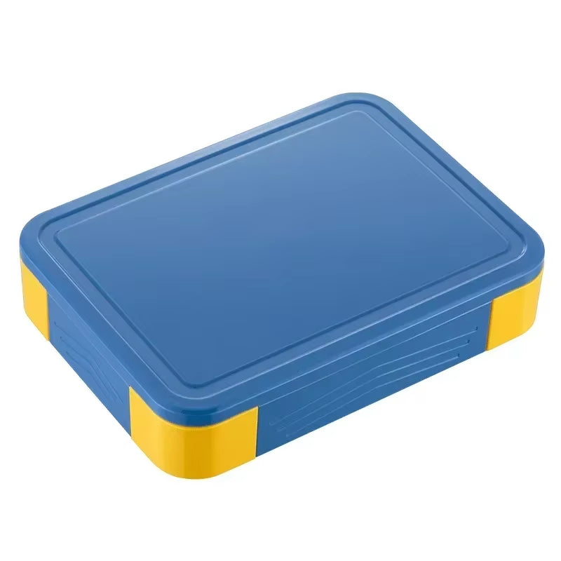 Child and Students Lunch Box, Portable, Sealed in Compartments Fruit Salad Box, 1330Ml, Office Microwave Heating Bento Boxes
