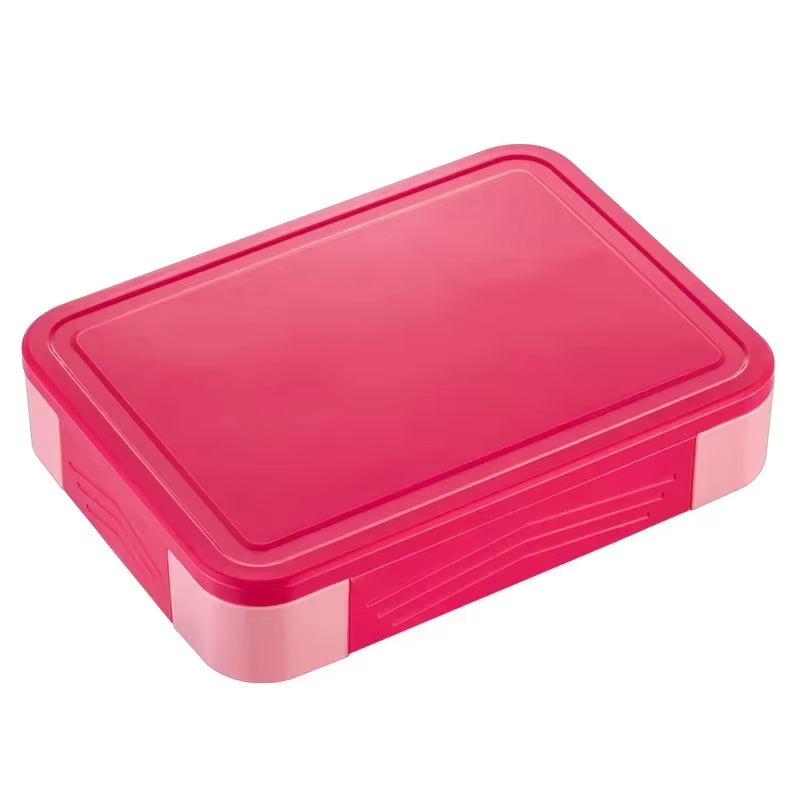 Child and Students Lunch Box, Portable, Sealed in Compartments Fruit Salad Box, 1330Ml, Office Microwave Heating Bento Boxes